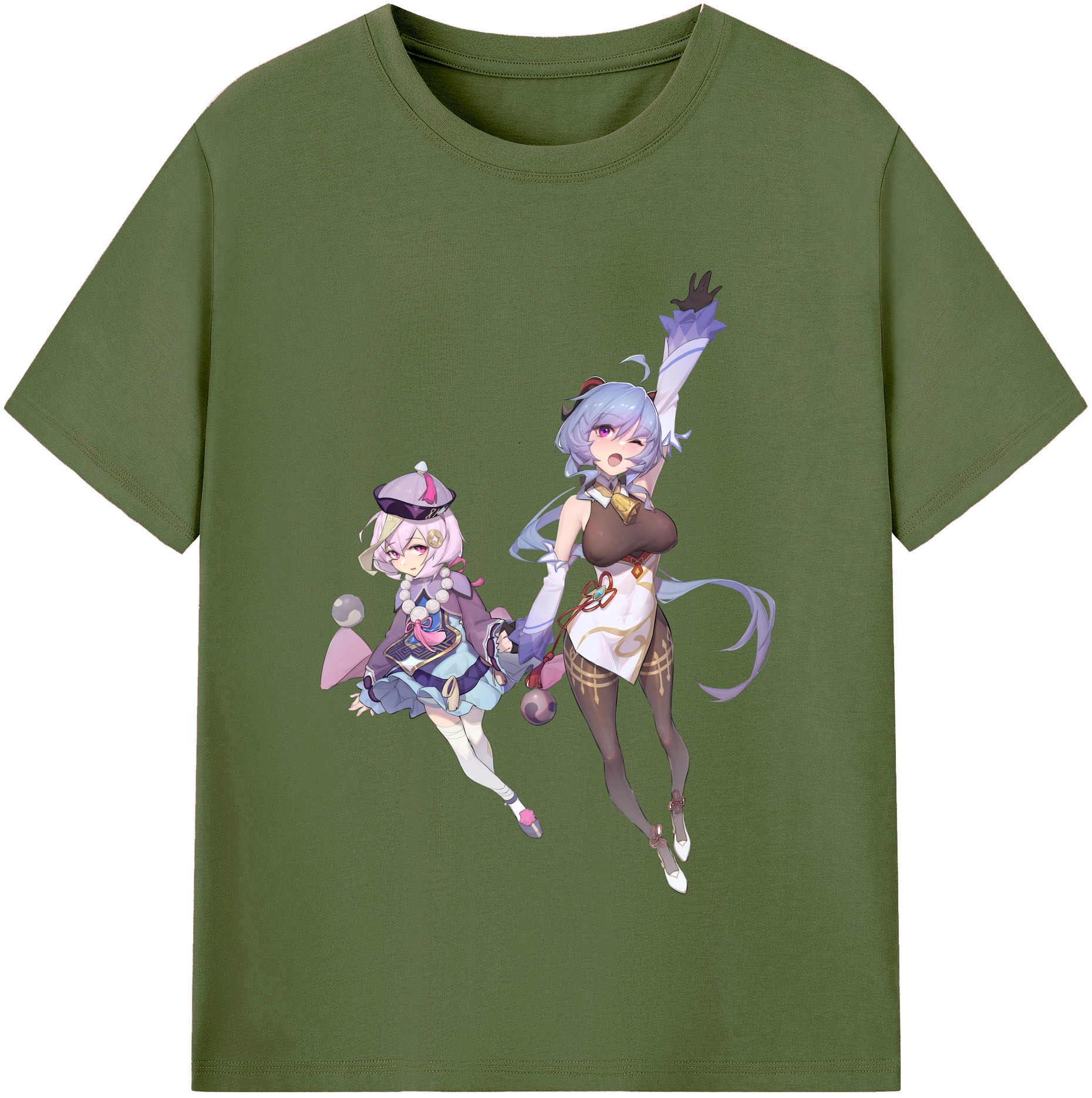 げんし神 七七 なな  genshin Nana 綿100％半袖Tシャツ（フロントプリント）